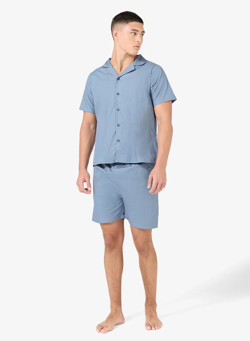 Nightwear Shirt & Shorts Set