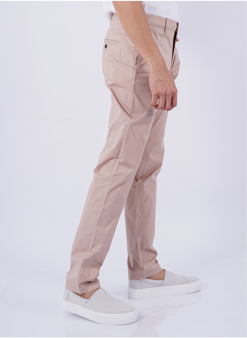 JACK & JONES - Men’s Cotton Stretch Comfort Belt Kook Pant in Bark Rose - Image 1