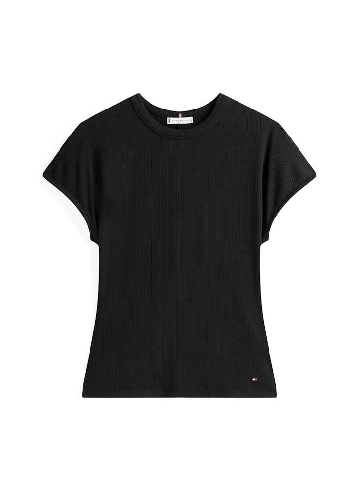 TOMMY HILFIGER 5X2 Crew neck CAP Sleeve T-Shirt - Image 4