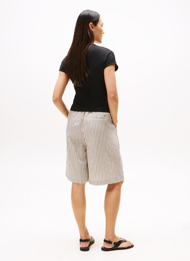 تومي هيلفيغر تيشيرت بأكمام كاب بياقة دائرية - Image 2