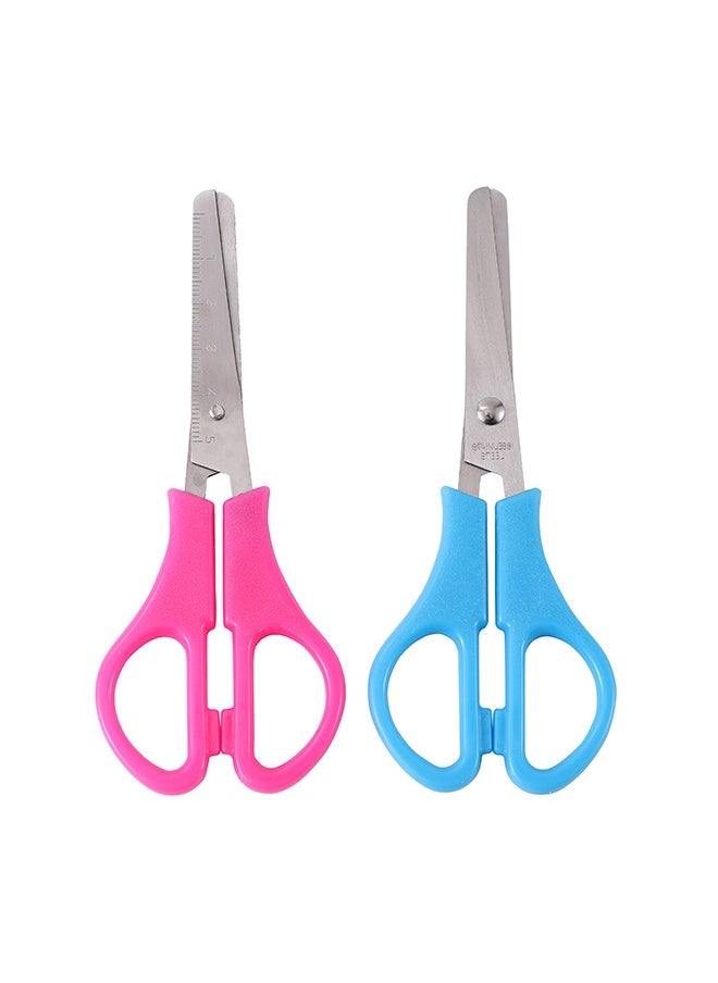 LAWAZIM scissor 2 Piece | Multipurpose Sharp Sewing Craft Fabric Scissors for Office Home High/Middle School Student Office Teacher Art Supplies, Soft Comfort-Grip  - Image 1