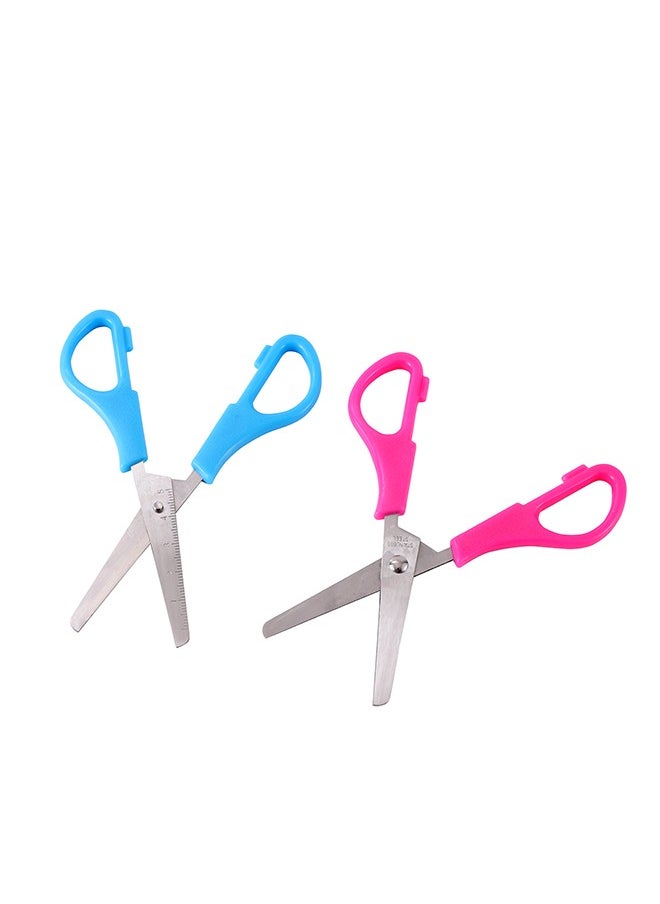 LAWAZIM scissor 2 Piece | Multipurpose Sharp Sewing Craft Fabric Scissors for Office Home High/Middle School Student Office Teacher Art Supplies, Soft Comfort-Grip  - Image 3