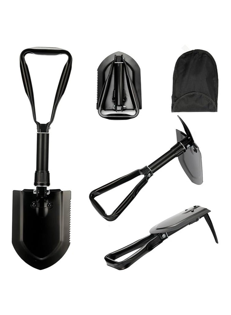 Shovel 23 IN,Camping Shovel,50# High-Carbon Steel Entrenching Tool, Military Folding Survival Shovel, Portable Shovel For Garden, Hunting, Hiking, Fishing, Car Emergency, Gifts For Men - Image 1