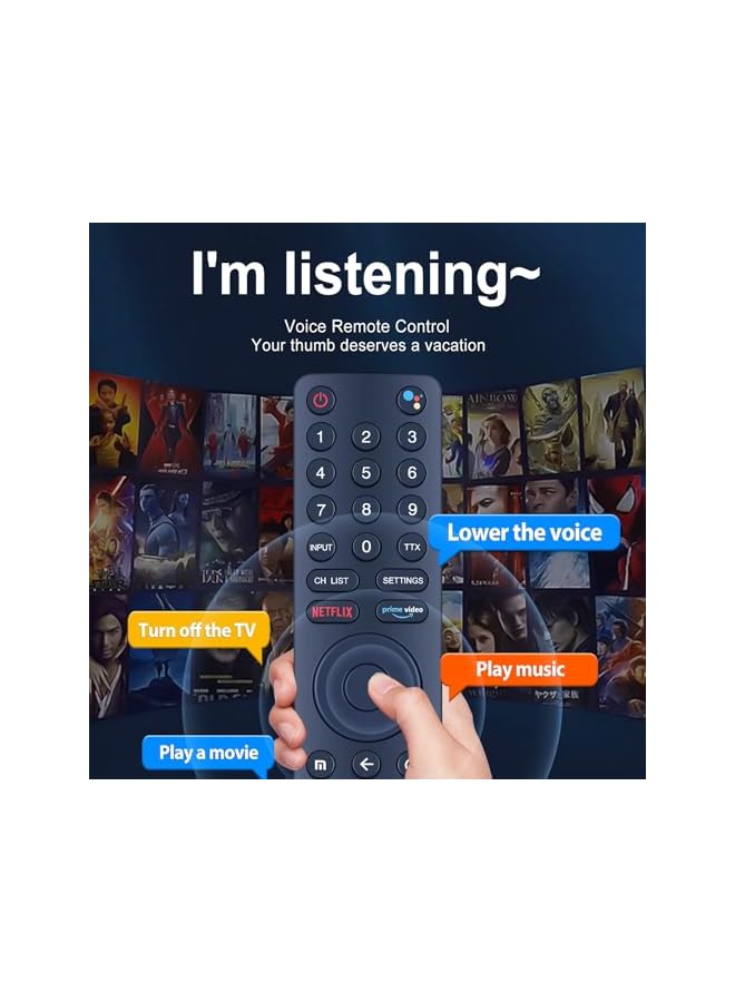 TIGER XMRM-010 Compatible with Xiaomi MI TV 4S 4A Voice Remote Control Android Smart TVs L65M5-5ASP Replacement Fernbedienung - Image 4