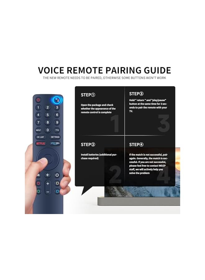 TIGER XMRM-010 Compatible with Xiaomi MI TV 4S 4A Voice Remote Control Android Smart TVs L65M5-5ASP Replacement Fernbedienung - Image 5