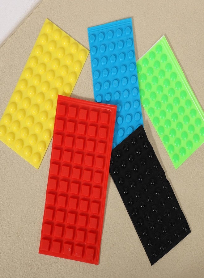 Fukaisu 250pcs Bump Dots for Visually Impaired, Assorted Colors Sizes & Shapes Raised Tactile Dots Braille Stickers Low Vision Aids for Blind Elderly (Yellow, Green, Red, Blue, Black) - Image 3