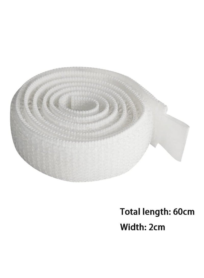 Generic Catheter Leg Bag Straps, Catheter Fixation Straps, Leg Urinary Bag Fixation Tapes, Urine Drainage Bag Strap, High-quality Nylon, Durable and Safe, for Incontinence Urine Bag (White) (4 Pcs) - Image 2