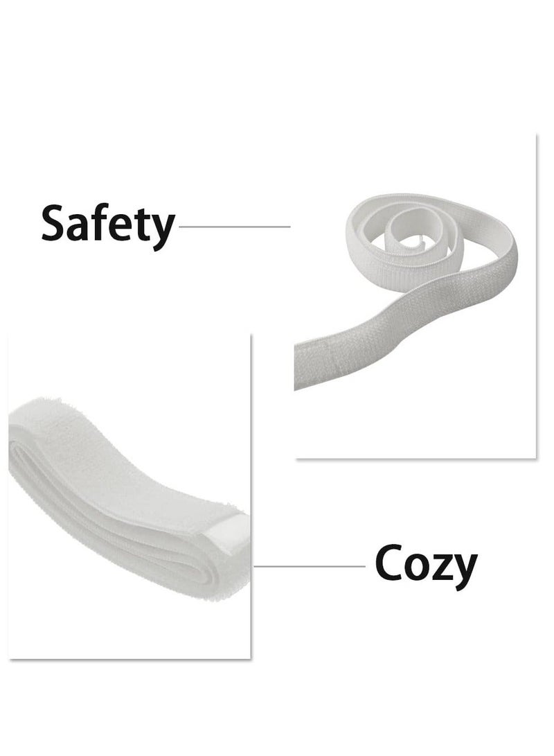 Generic Catheter Leg Bag Straps, Catheter Fixation Straps, Leg Urinary Bag Fixation Tapes, Urine Drainage Bag Strap, High-quality Nylon, Durable and Safe, for Incontinence Urine Bag (White) (4 Pcs) - Image 3