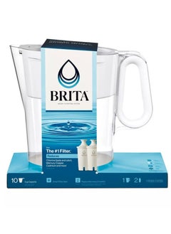 BRITA Large 10 up Water Filter Pitcher with Smart Light Filter Reminder and 2 Standard Filters BPA Free  - Image 1