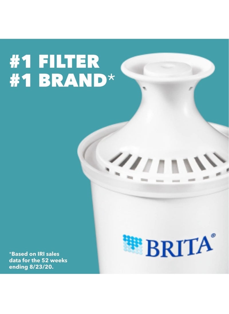 BRITA - Large 10 up Water Filter Pitcher with Smart Light Filter Reminder and 2 Standard Filters BPA Free - Image 1