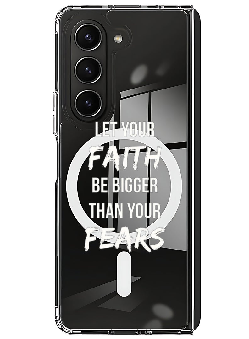 Theodor Magnetic Case for Samsung Galaxy Z Fold 5 Compatible with MagSafe Wireless Charging, Shockproof Phone Bumper Cover lets be adventurers - Image 1