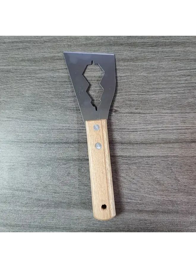 1pc Heavy Duty Stainless Steel Paint Scraper Serrated Blade Multi Surface Remover - Image 1