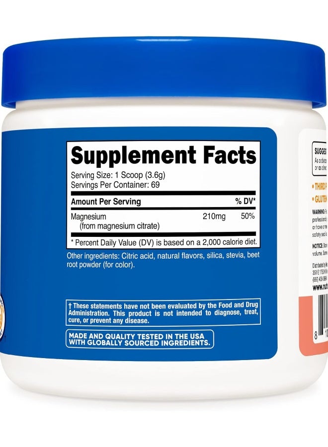 Nutricost Magnesium Citrate Powder Pink Lemonade, 250 Grams - Image 2