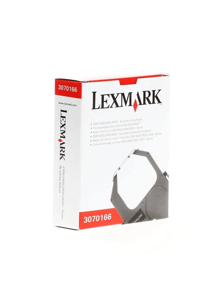 ليكس مارك شريط إعادة التحبير الأسود القياسي ذو الإنتاجية العالية من LEXMARK 