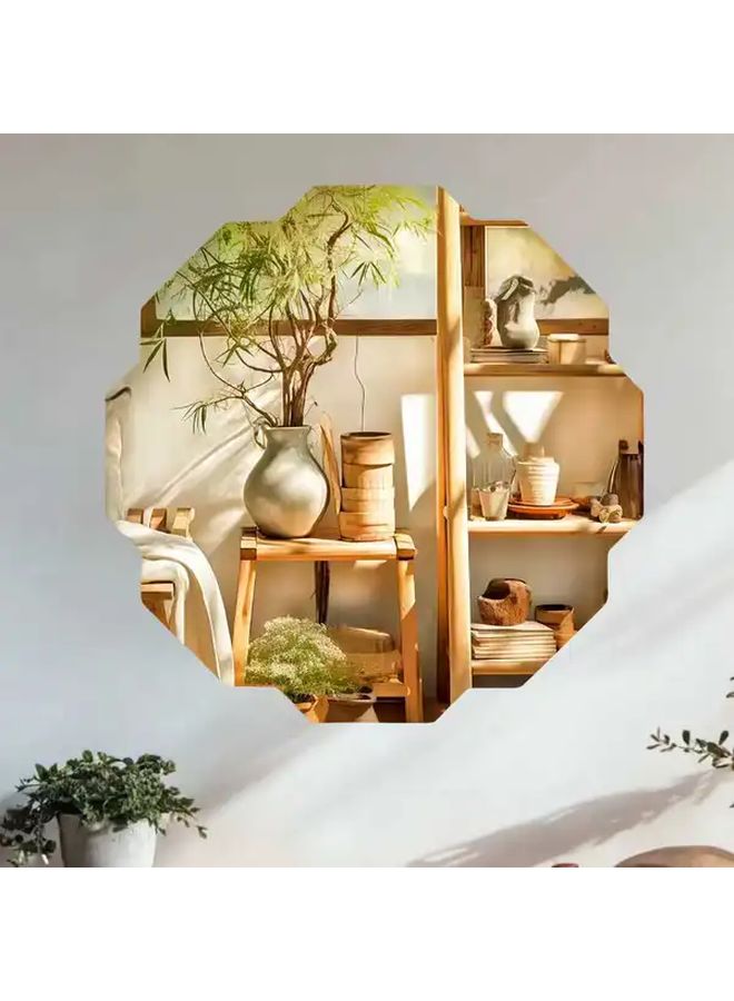1pc Minimalist Rectangular Acrylic Wall Mirror Modern Art Decor For Bathroom Living Room - Image 2