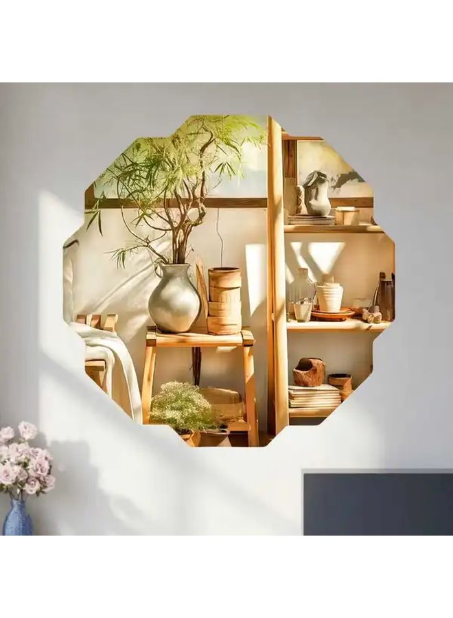 1pc Minimalist Rectangular Acrylic Wall Mirror Modern Art Decor For Bathroom Living Room - Image 5