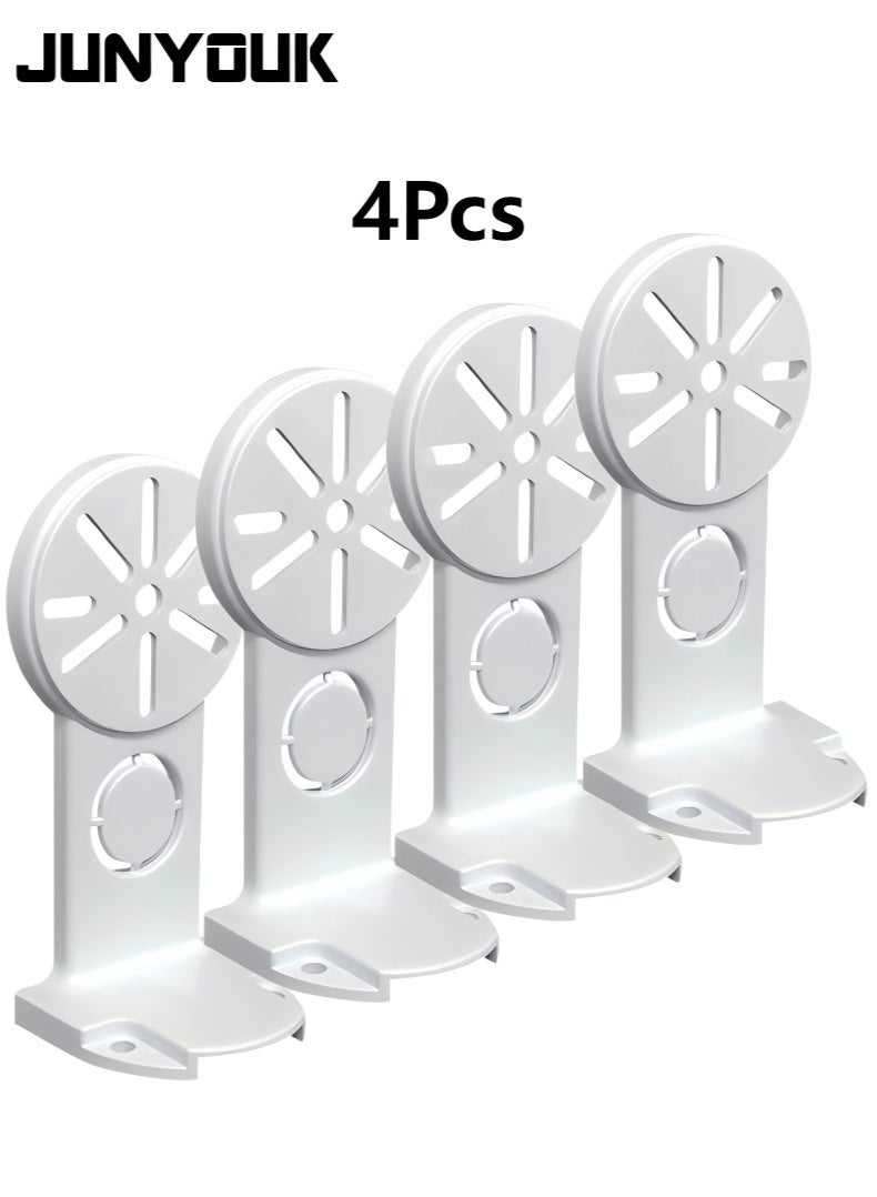 JUNYOUK 4 Pcs Of Household Intelligent Monitoring Camera Wall Mounted Bracket, Monitoring Base Fixed Bracket, Easy To Install - Image 1