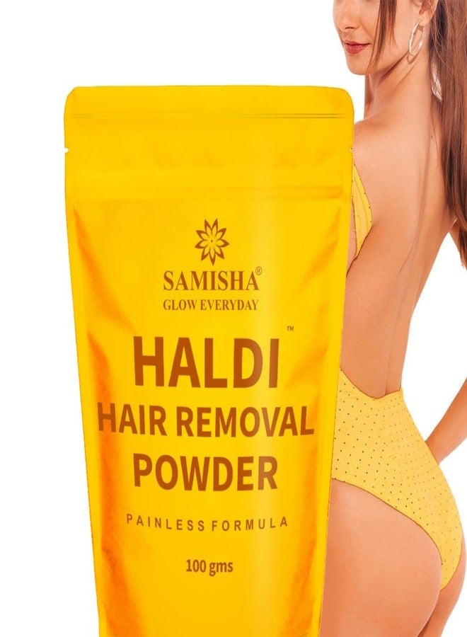 ساميشا بودرة ساميشا الشمعية للنساء - بودرة الكركم لإزالة الشعر | بودرة شمعية لكامل الجسم في 5 دقائق للرجال والنساء لجميع أنواع البشرة | بودرة شمعية للوجه بالكركم، بودرة لإزالة الشعر - Image 1