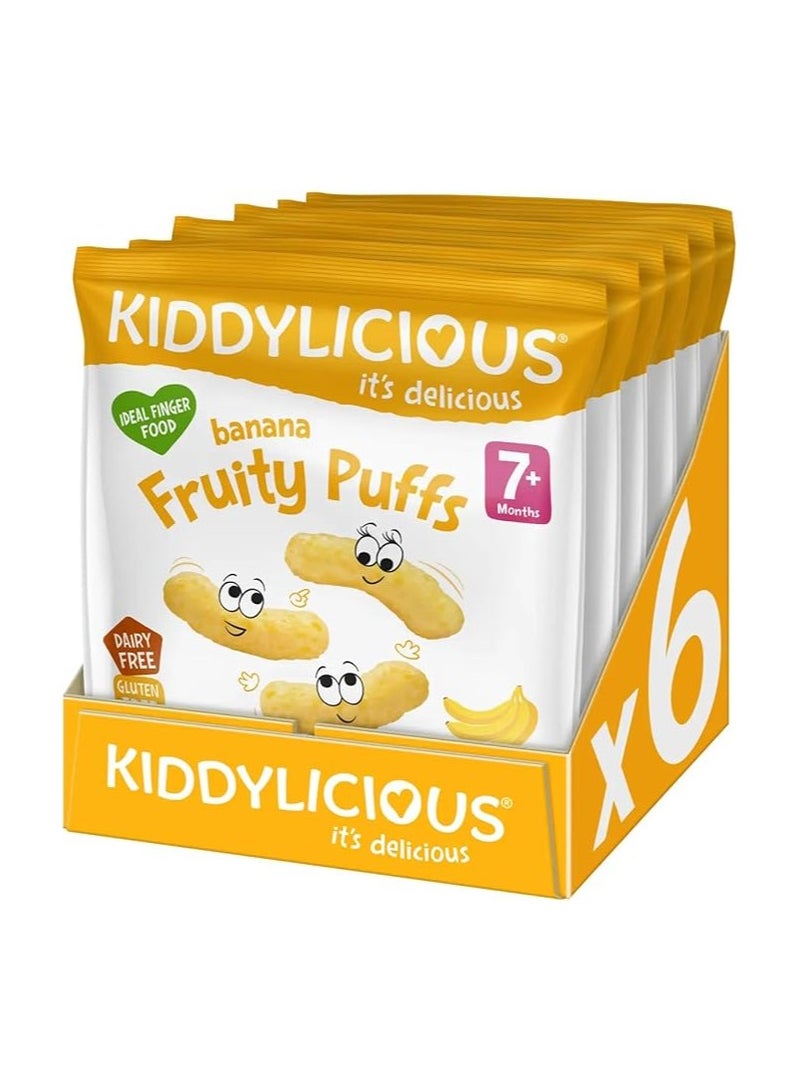 Kiddylicious Crumb Free Banana Fruity Puffs Kids Snack - Image 1