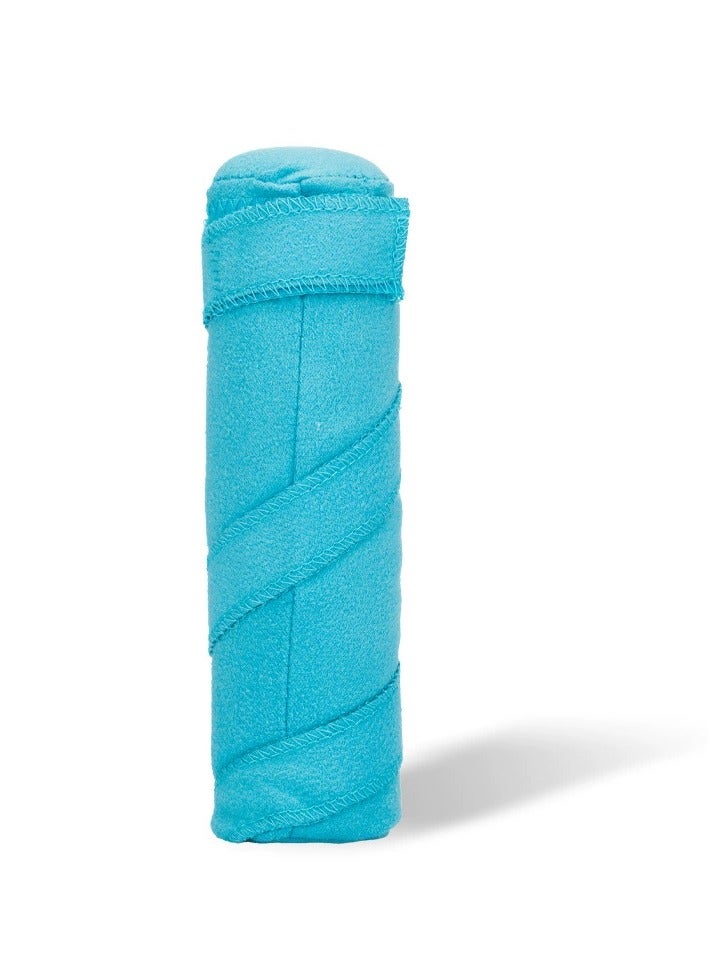 Generic 8 Pcs Heatless Hair Curler，Lazy Hair Curler，Curling Set for Sleep in Overnight，Sponge Hair Roll，Cylindrical Tie Hair Roll，Fluffy Styling Roll,Shaping Roll,Blue  - Image 4