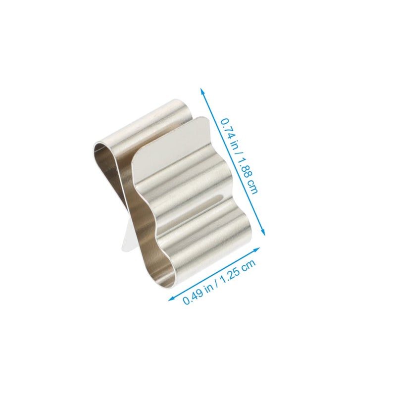 MAGICLULU 60pcs Stainless Steel Solar Panel Cable Clips Double Wire Clamp for Photovoltaic Installation Sturdy Electric Wire Fasteners Spring Design - Image 2