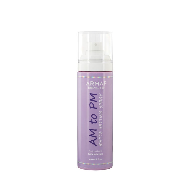 Armaf Beaute AM To PM Matte Setting Spray 120ml, Enriched With Niacinamide, Alcohol Free, Hydrating, Refreshing & Oil Control Formula, All Day Wear, Long Lasting & Lightweight, Makeup Fixer Mist
