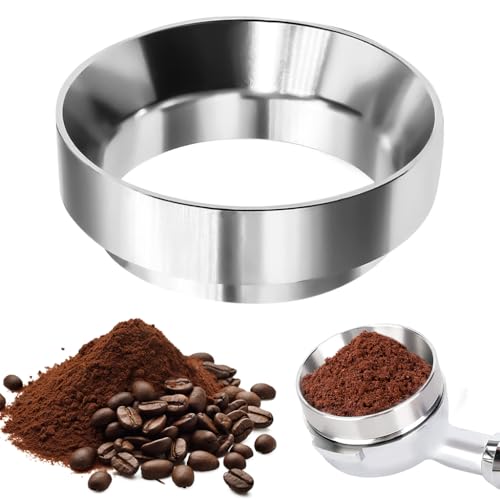 Supvox® 51mm Magnetic Portafilter Powder Ring 22mm Height Portafilter Powder Ring for Stainless Steel Portafilter Espresso Powder Ring Prevent Ground Coffee from Spilling - Image 1