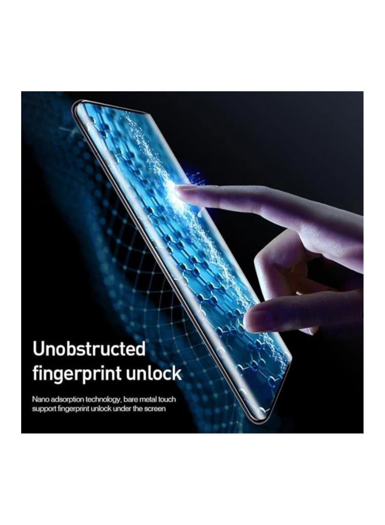 Tempered Glass | Curved UV Privacy Screen Protector Guard for Samsung Galaxy S24 Plus | Full Screen Coverage/Anti Spy/HD/Easy Application | Fingerprint Working/9H Hardness - Image 2