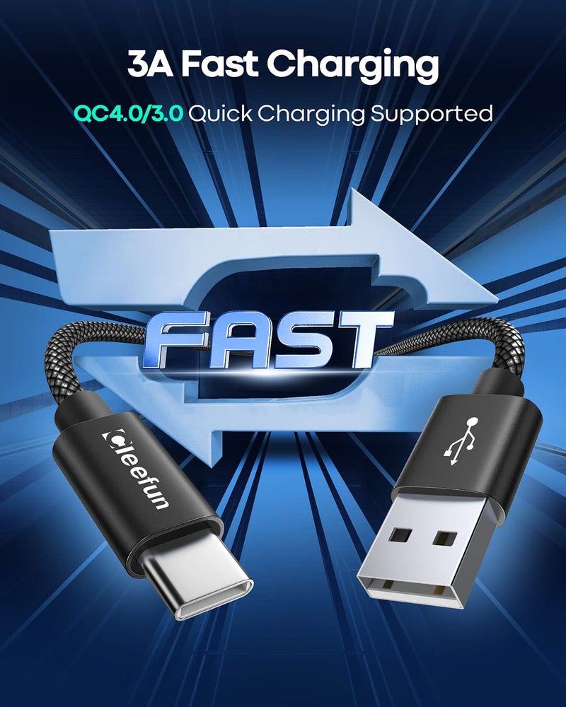 CLEEFUN USB C Cable 3ft, 5-Pack USB A to Type C Charger Cord Fast Charging for iPhone 17 16 15 Pro Max Air Plus, for Samsung Galaxy S25 S24 S23 S22 S21 S20 S10 A17 A16 A15 A56 A55 A26 A35 A36 A71 - Image 2