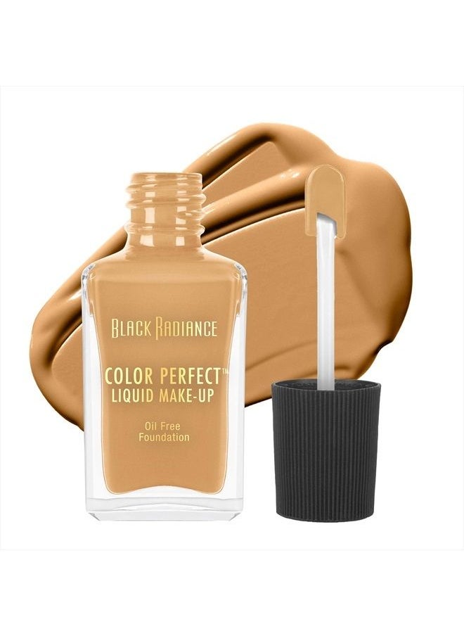 Black Radiance Color Perfect Liquid Full Coverage Foundation Makeup, Butter Scotch, 1 Fl Oz  - Image 1