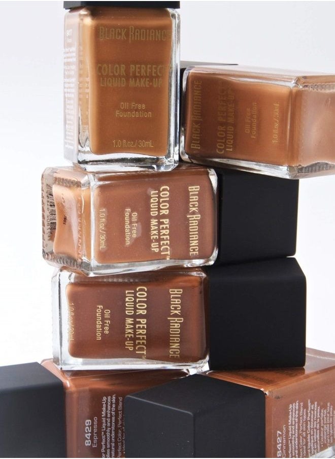 Black Radiance Color Perfect Liquid Full Coverage Foundation Makeup, Butter Scotch, 1 Fl Oz  - Image 3