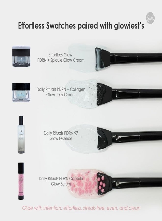 glowiest Effortless Glow Brush, Silicone Face Mask Brush & Jelly Spatula Applicator, Hygienic Easy-to-Clean Skincare Tool for Clay, Mud, Wash-Off & Sleeping Masks - Image 5