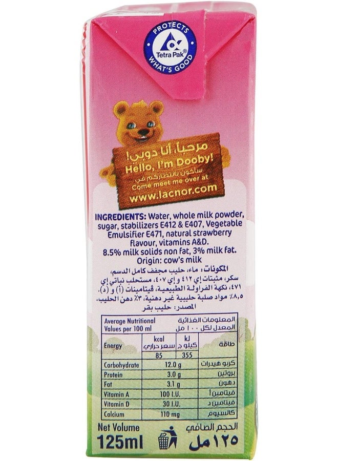 Lacnor Junior Strawberry Milk 125ml - Image 5