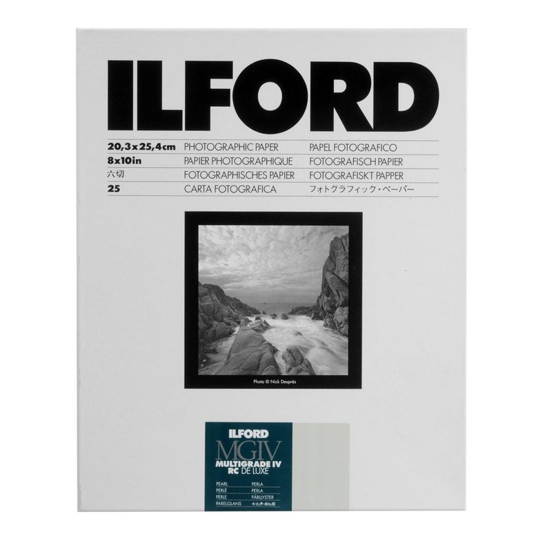 Ilford ورق تصوير أسود وأبيض إيلفورد ملتيغريد IV RC ديلوكس مغلف بالراتنج - 8x10" - 25 ورقة - سطح لؤلؤي - Image 4