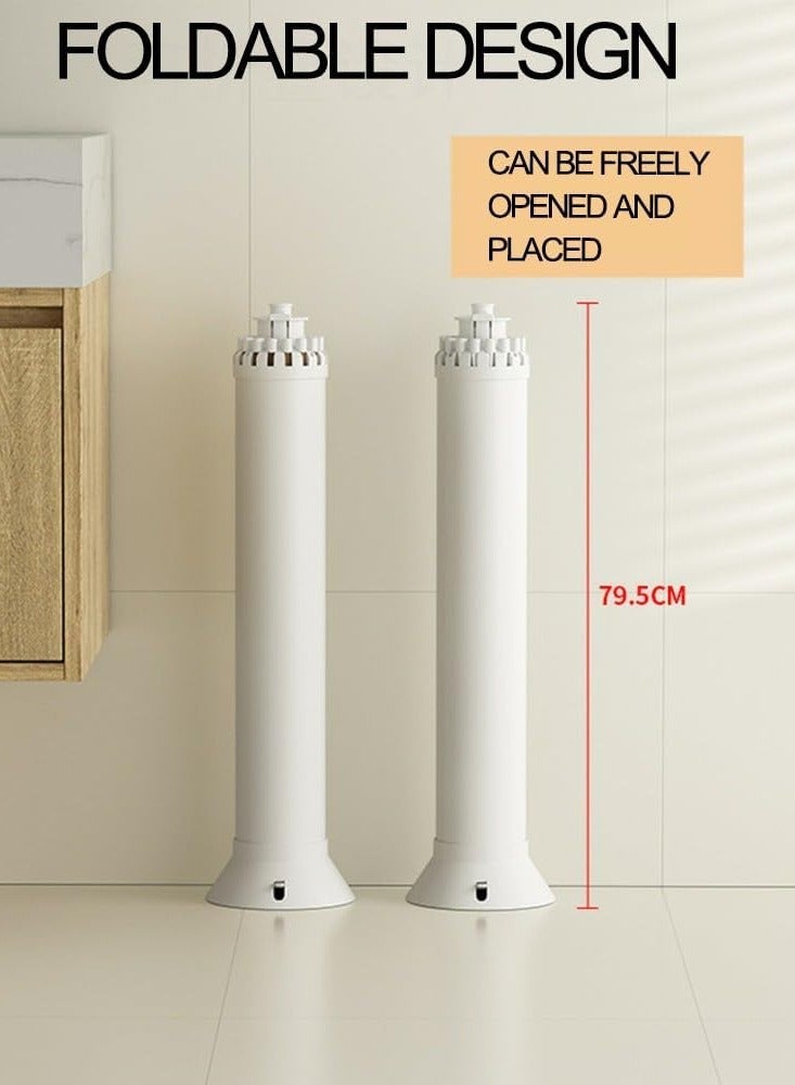 Bosidin All-in-one 360° Rotating Laundry Drying Stand | Premium Material Clothes Hanger | Space-Saving & Portable Clothes Drying Stand with Movable Rollers| Heavy Duty Cloth Octopus Rack for Indoor & Outdoor - Image 2