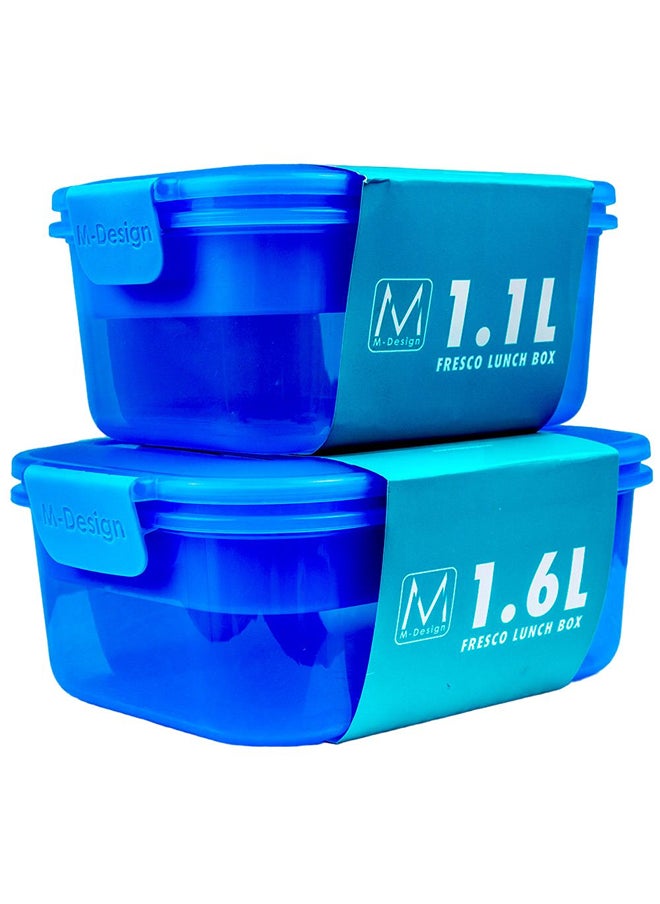 CubicFun M-Design Fresco Lunch Box 1.6 Litre Cyan - 86442  - Image 2