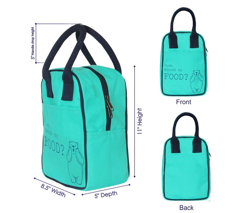 EcoRight Eco Right Lunch Bags for Office Women & Lunch Bag for Men, Insulated Lunch Bag for Kids, Office Lunch Bag with Bottle Holder, Carry Handle & Pocket - Image 3