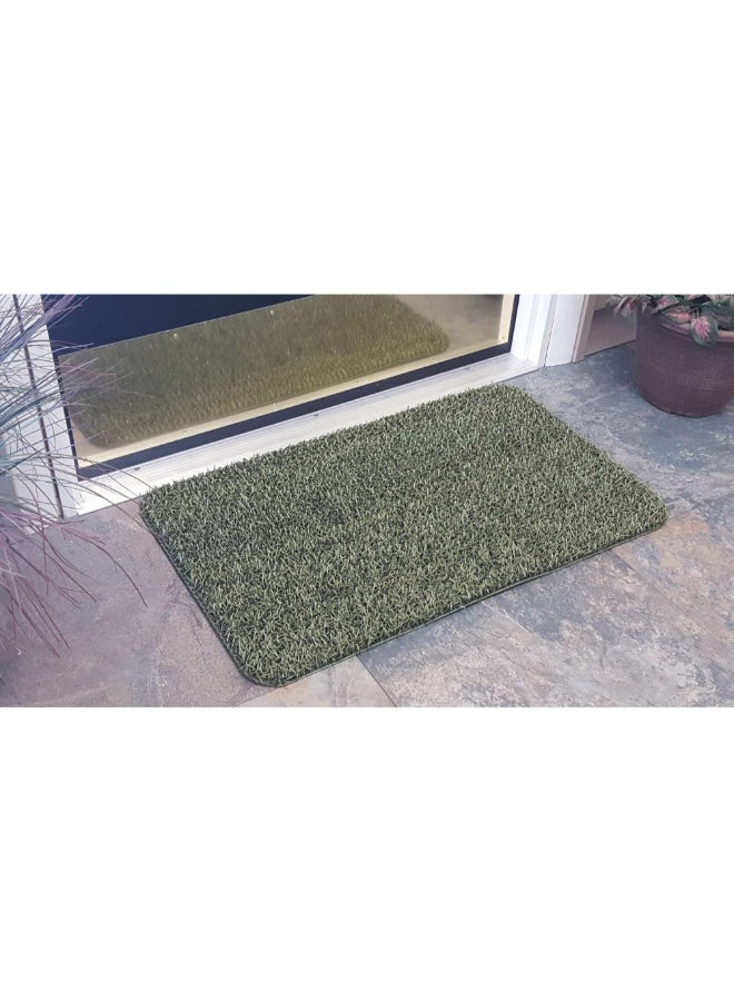 Grassworx Flair Medium Rectangular Astroturf Door Mat Green 18 x 30 Inch 6564819 - Image 2