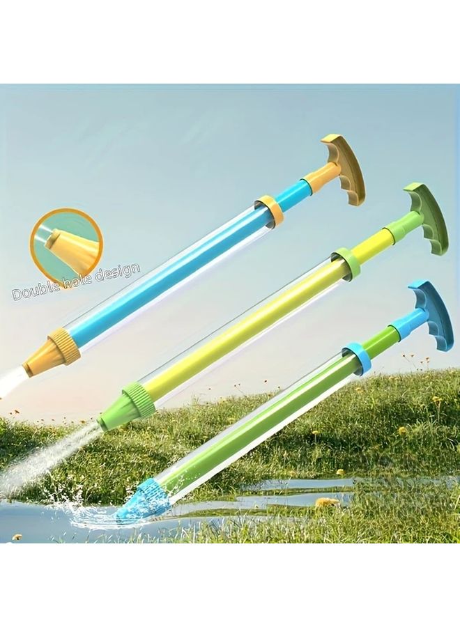 Double Hole Water Sprayer 3011A Yellow Pull Back Splasher For Pool Beach Outdoor Fun - Image 4