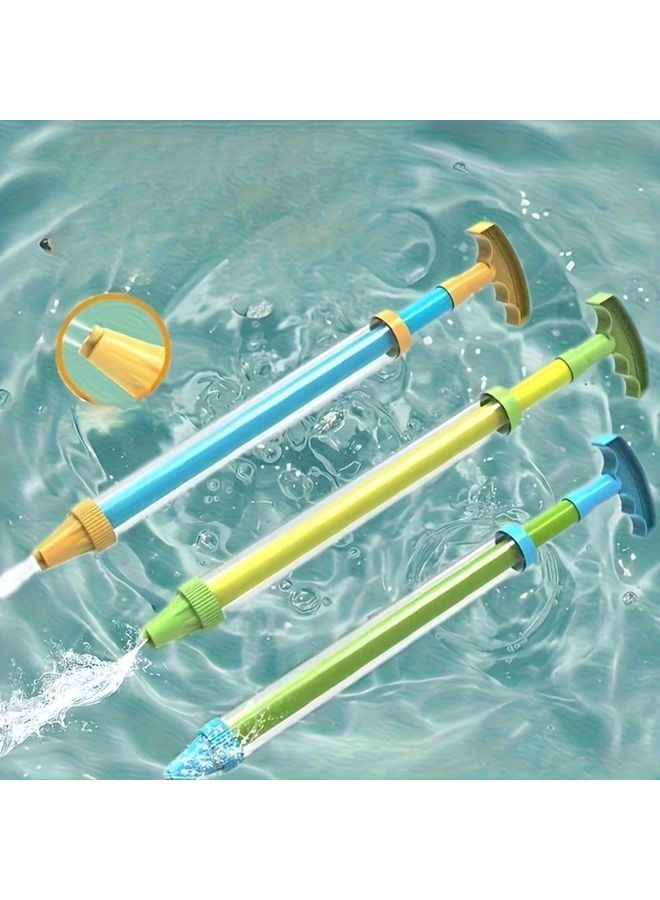 Double Hole Water Sprayer 3011A Yellow Pull Back Splasher For Pool Beach Outdoor Fun - Image 1
