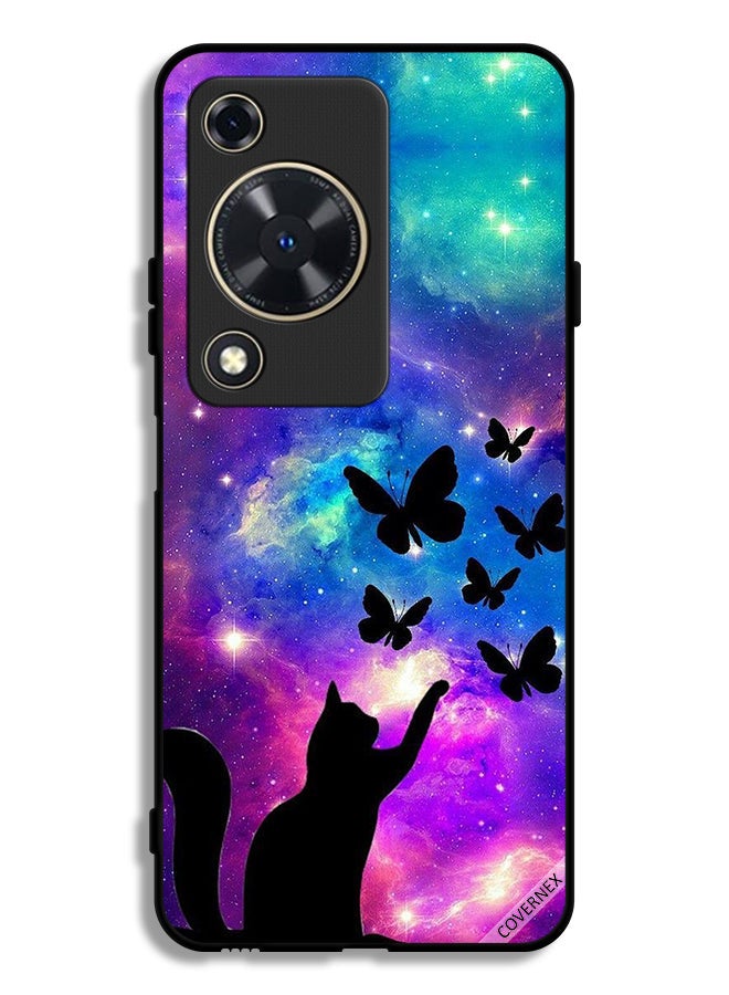 Covernex Huawei Nova Y72S Protective Case Cover Cat & Butterflies