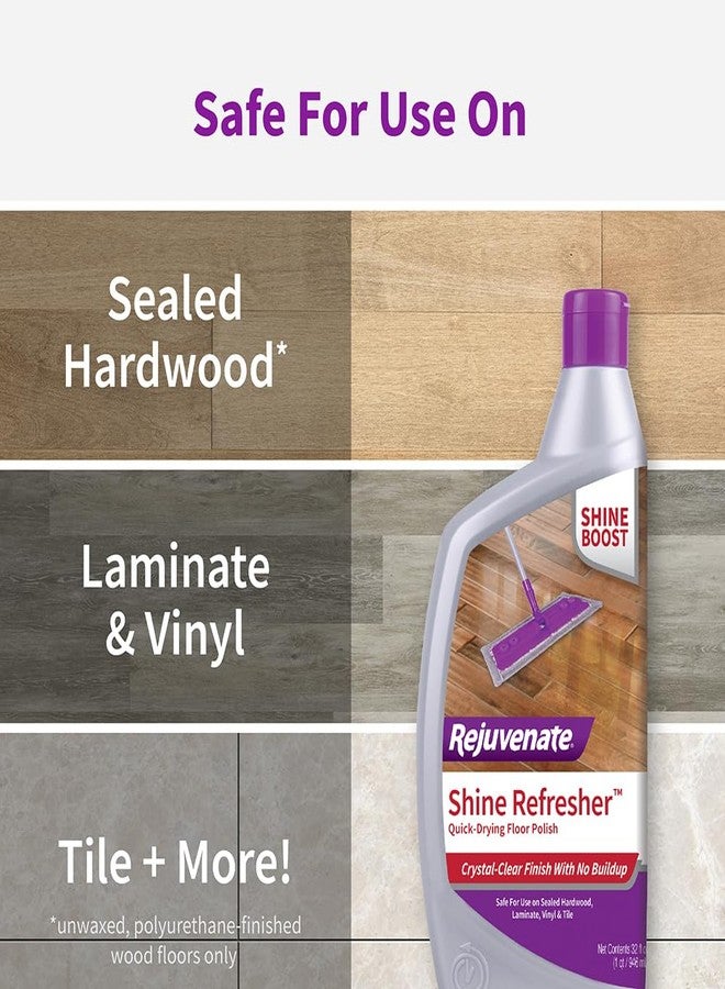 Rejuvenate Shine Refresher Floor Polish Renews Shine On Newer And Recently Restores Floors Including Sealed Hardwood, Laminate, Vinyl And Tile, 32 Ounces - Image 5
