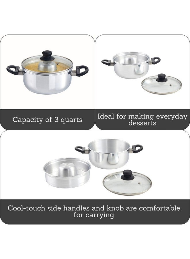 Imusa IMUSA 3Qt Double Boiler/Baño Maria w/8in Flan Inner Pan - 20cm - Image 3