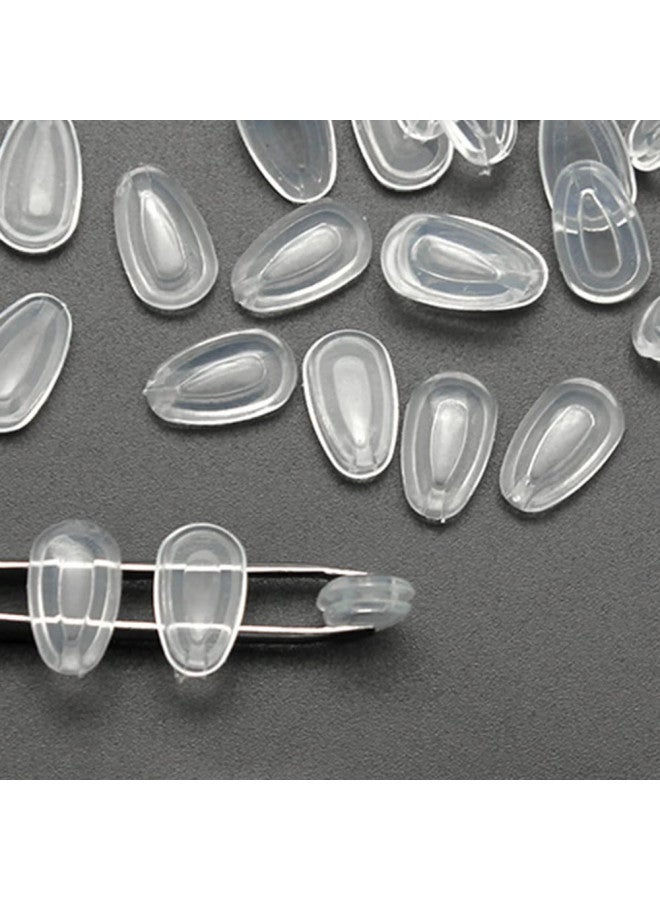 QYAJS Eyeglass Nose Pads Sunglasses Nose Pads for Oakley Replacement 5 Pairs for OO4079 OO9174 OX3122 OX5126 OX5115 OX5118 - Eyewear Nose Pieces Soft Silicone Eyeglasses Nose pad for Sunglasses 11.8x7mm  - Image 3