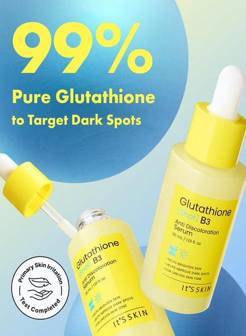 It's Skin It'S SKIN Glutathione Shot B3 Serum 1.01 Fl Oz, Niacinamide  Facial Serum, Dark Spot Corrector, Face Exfoliation, Hydrating Serum for  Hyperpigmentation, Acne Scars, Blemish Spot, Korean Skincare