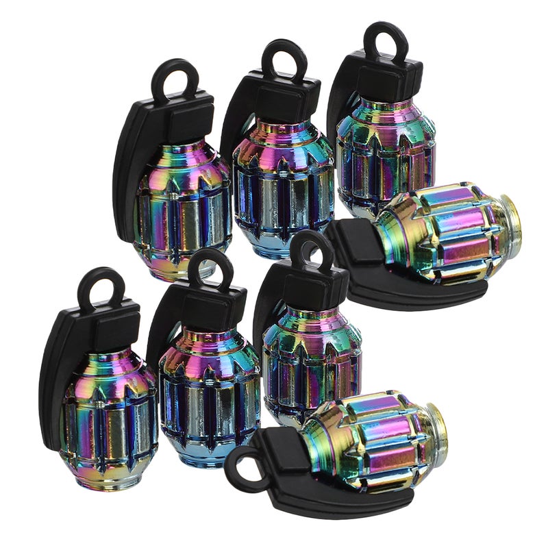 8pcs Car Tire Caps Motorcycle Tire Valves Stem Caps Tire Air Nozzle Caps Car Accessories - Image 1