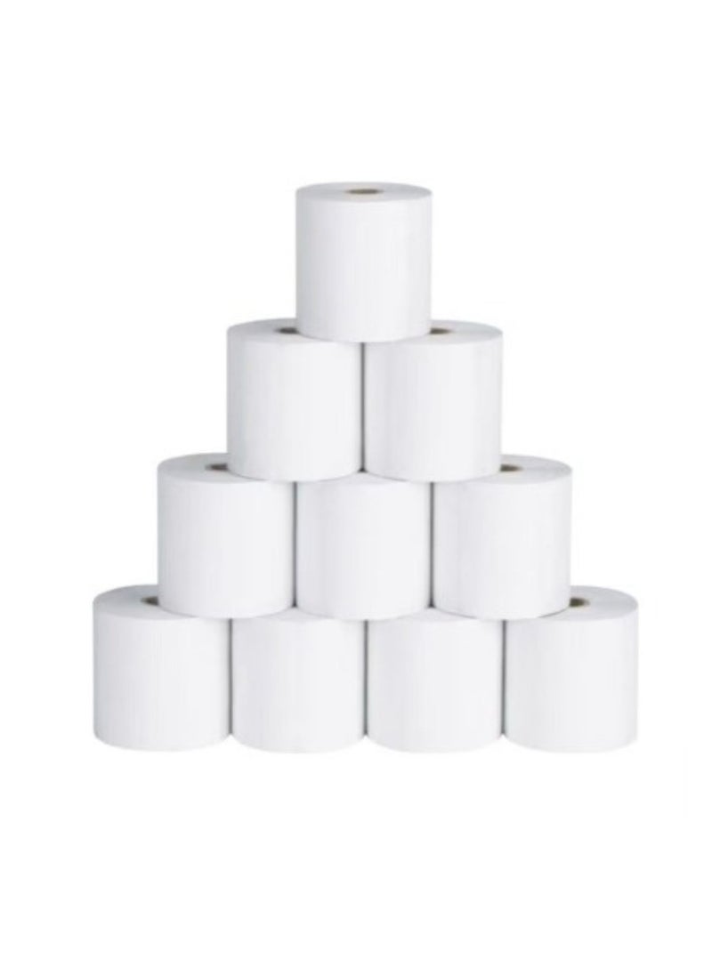 Terabyte 10 Rolls Thermal Printing Paper 80x50 Ideal for Hotels, Restaurants, Back Kitchens, Convenience Stores, and Front Desks  - Image 1
