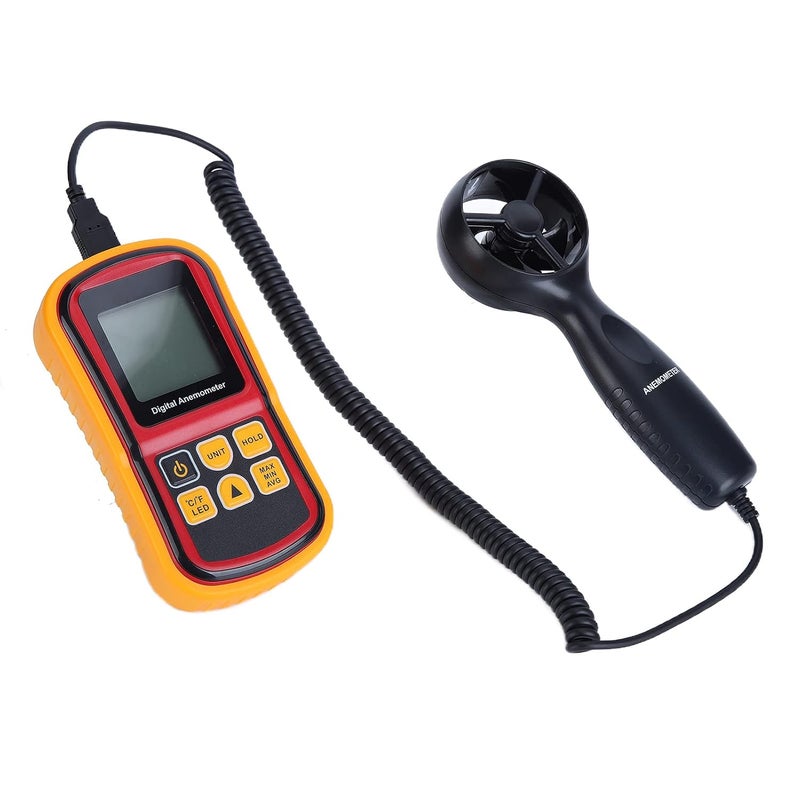 LCD Portable Anemometer Digital Wind Speed Meter Large Screen Multi Function Measurement - Image 1