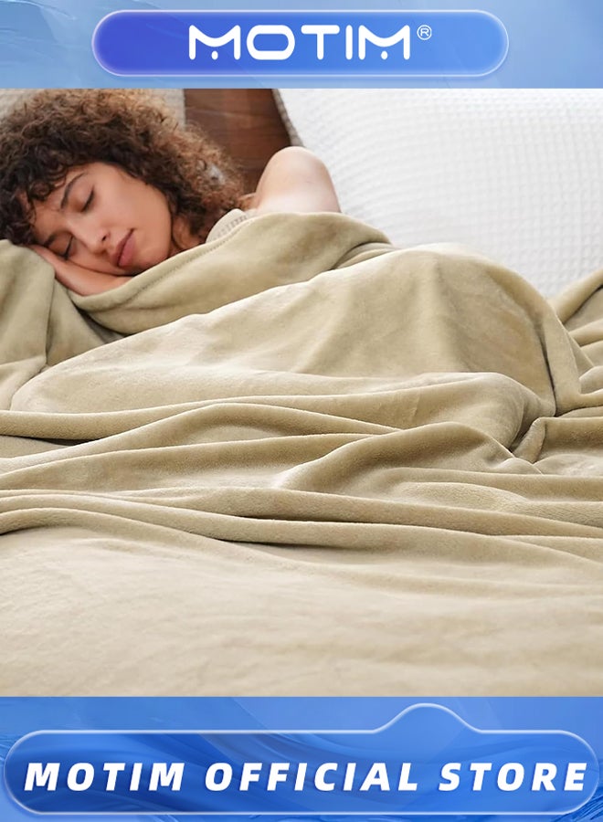 Motim Warm Throw Blanket Cozy Lightweight Blanket Soft Queen Blanket for Bed & Couch & Chair (150 * 200cm)  - Image 3