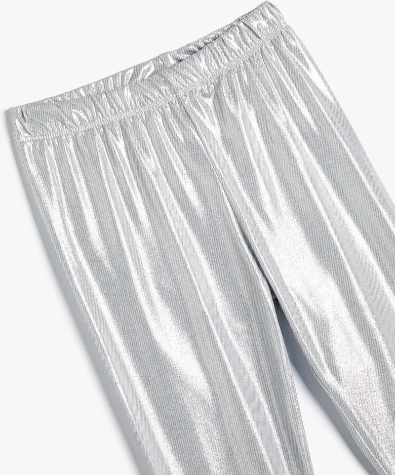KOTON Shiny Tights with Elastic Waist